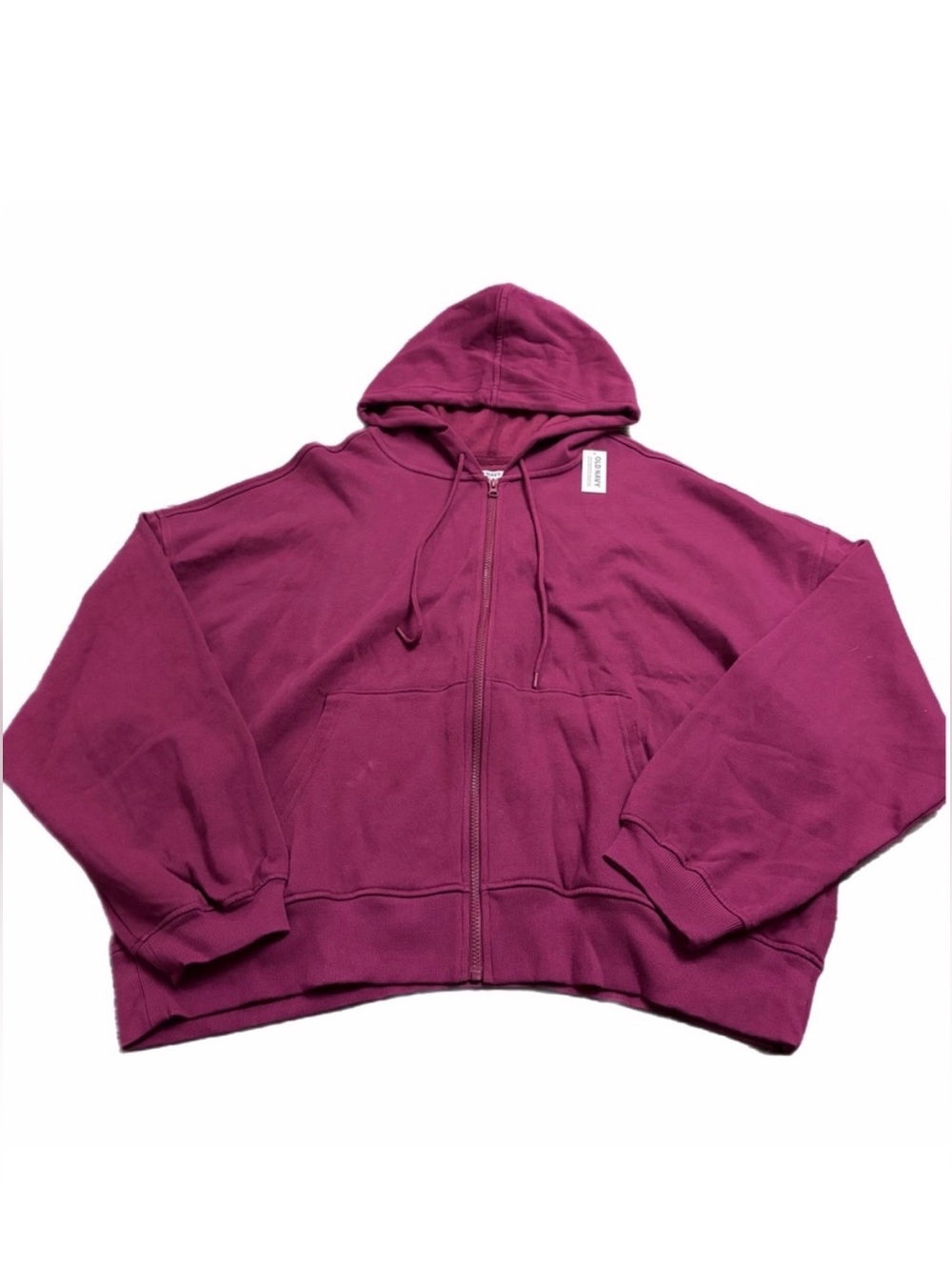 NWT Old Navy So Comfy Dynamic Fleece Full Zip Hoodie – XXL Tall – (Burgundy)